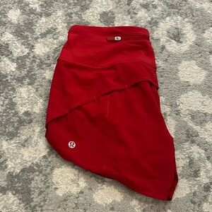 Dark Red Size 4 Lululemon Speed Ups Mid-rise 4 Inch Inseam